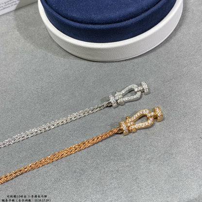 [Angela Schmuck]FORCE KLEINES HUFEISEN-DIAMANTKETTEN-SEILARMBAND 