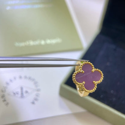 [Angela Jewellery]CLOVER  PURPLE VIOLET RING