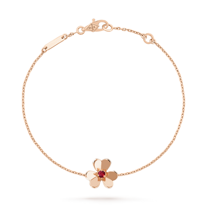 [Angela Schmuck]FRIVOLE GOLD BLUME ROSA MALACHIT ARMBAND