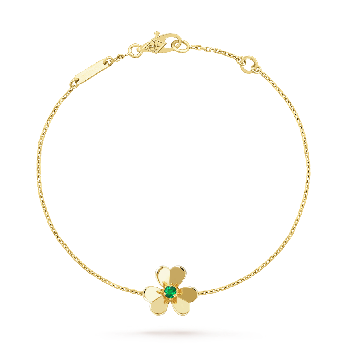 [Angela Schmuck]FRIVOLE GOLD BLUME ROSA MALACHIT ARMBAND