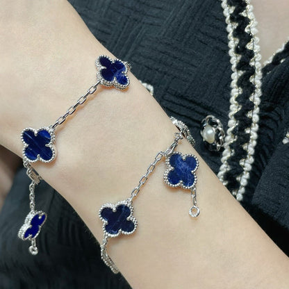 [Angela Jewellery] KLEEBLATT 5 MOTIV PIETERSIT SILBERARMBAND 