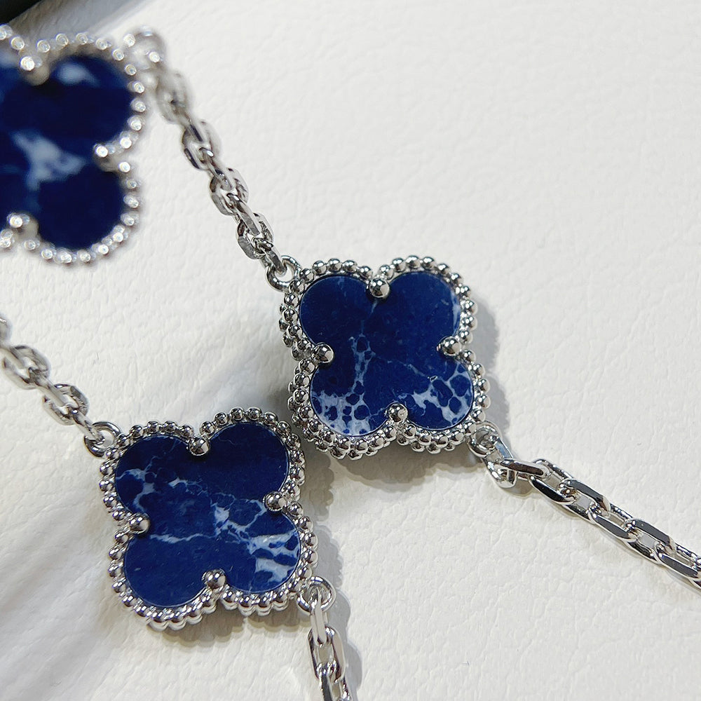 [Angela Jewellery] KLEEBLATT 5 MOTIV PIETERSIT SILBERARMBAND 