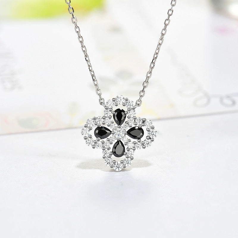 [アンジェラジュエリー]ループネックレス フルモチーフ ダイヤモンド 16mm マルチカラー