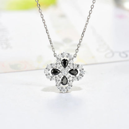 [アンジェラジュエリー]ループネックレス フルモチーフ ダイヤモンド 16mm マルチカラー