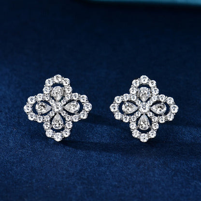 [Angela Schmuck] Creolen mit Vollmotiv, Diamant, 16 mm