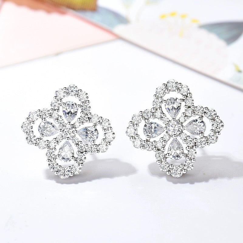[Angela Schmuck] Creolen mit Vollmotiv, Diamant, 16 mm