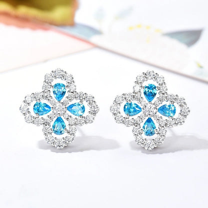 [Angela Schmuck] Creolen mit Vollmotiv, Diamant, 16 mm