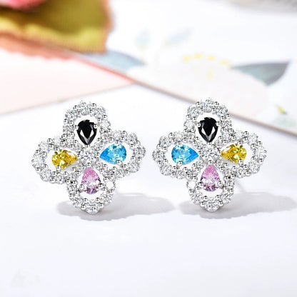 [Angela Schmuck] Creolen mit Vollmotiv, Diamant, 16 mm