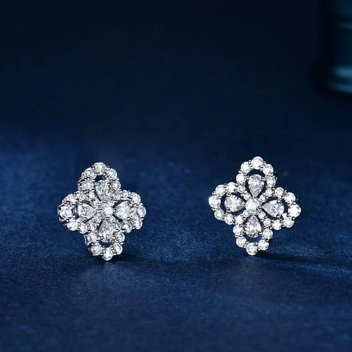 [Angela Schmuck] Creolen mit Vollmotiv, Diamant, 16 mm