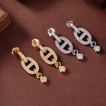 [Angela Schmuck]HM CHAINE DIAMANT OHRRINGE