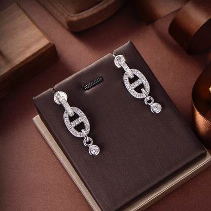 [Angela Schmuck]HM CHAINE DIAMANT OHRRINGE