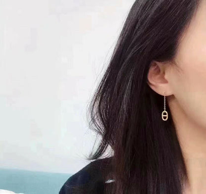 [Angela Jewellery]Ohrringe mit Kettenquaste