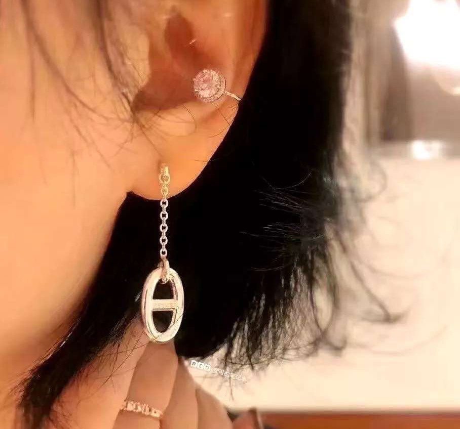 [Angela Jewellery]Ohrringe mit Kettenquaste