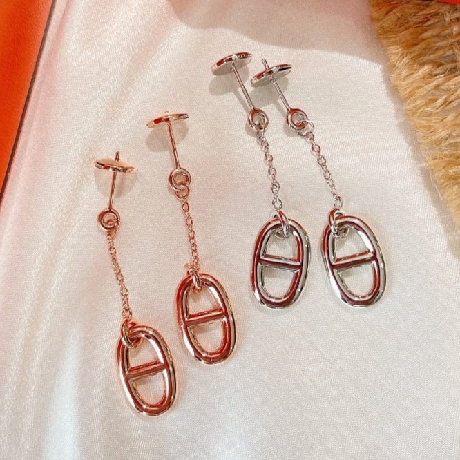 [Angela Jewellery]Ohrringe mit Kettenquaste