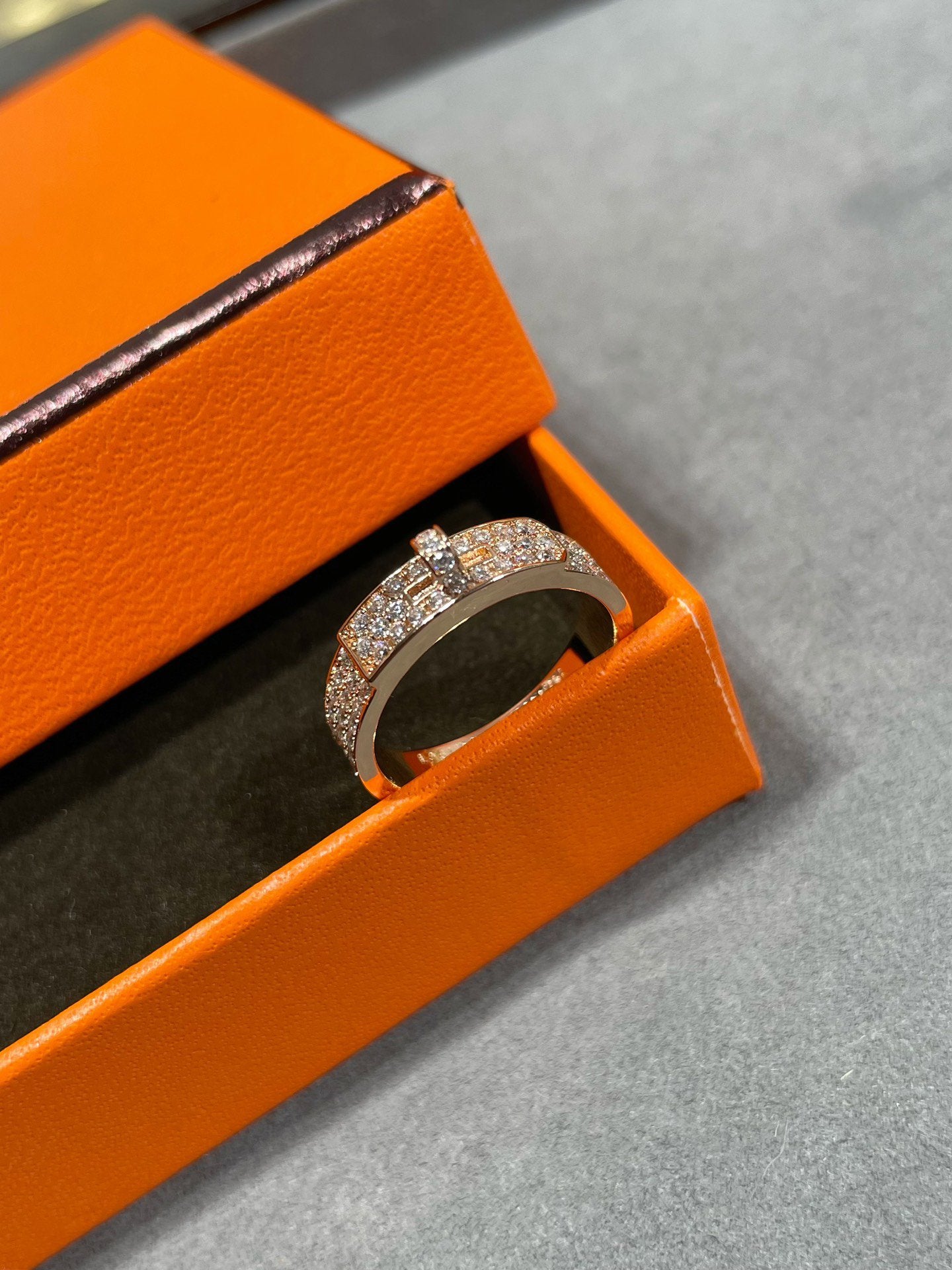 [Angela Schmuck]KELLY ROSÉGOLD DIAMANTRING