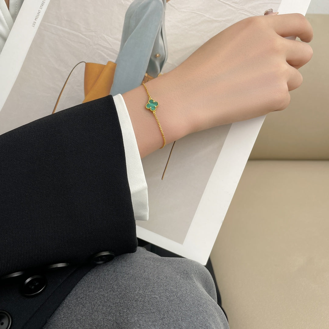 [Angela Schmuck]KLEE-ARMBAND MALACHIT 1 MOTIV