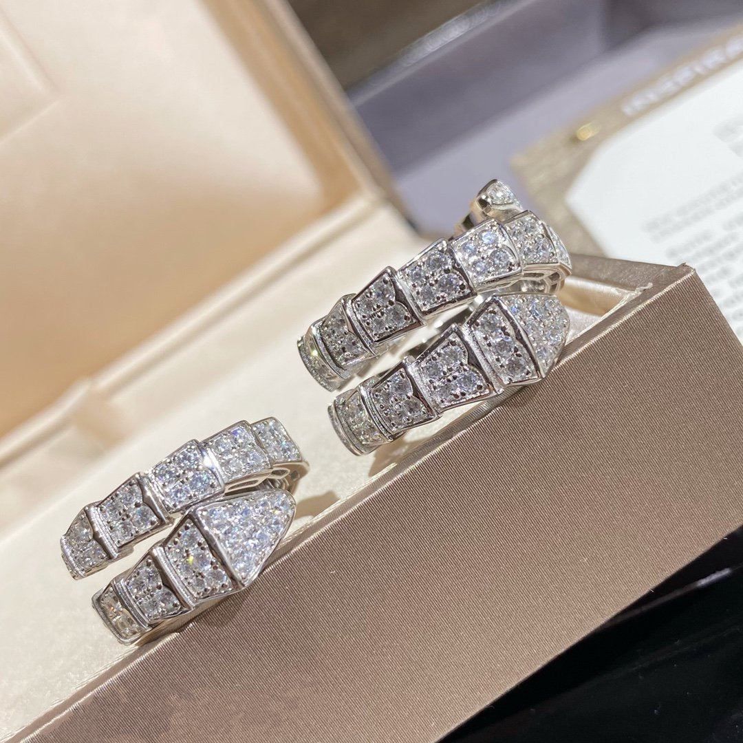 [Angela Jewellery]SERPENTI DOPPELRING SILBER MIT DIAMANTEN