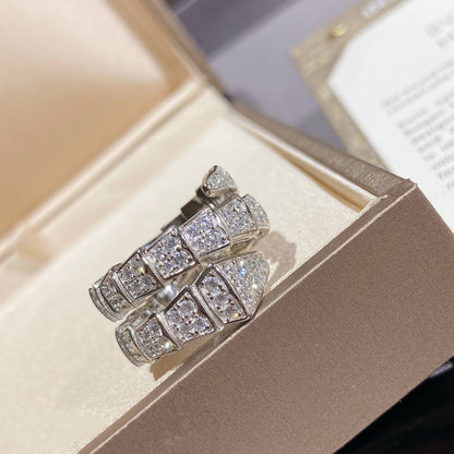 [Angela Jewellery]SERPENTI DOPPELRING SILBER MIT DIAMANTEN