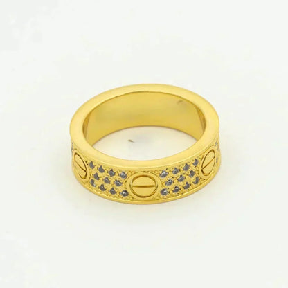 [アンジェラジュエリー]ラブリング 5.5mm ダイヤモンドパヴェ