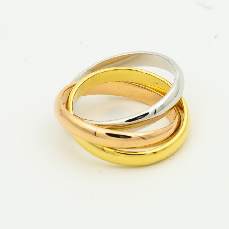 [Angela Schmuck]TRINITY RING GOLD ROSA GOLD SILBER 