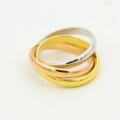 [Angela Schmuck]TRINITY RING GOLD ROSA GOLD SILBER 