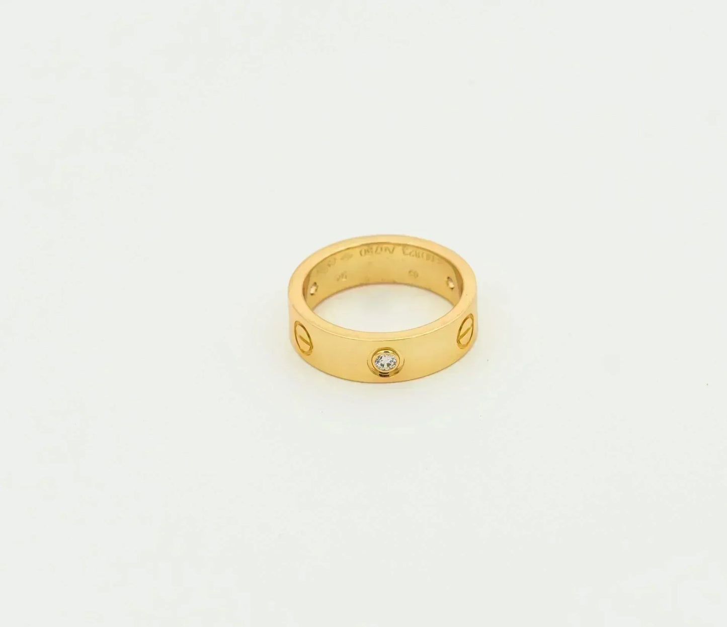 [Angela Schmuck]Liebesring 5,5 mm 3 Diamanten Gold