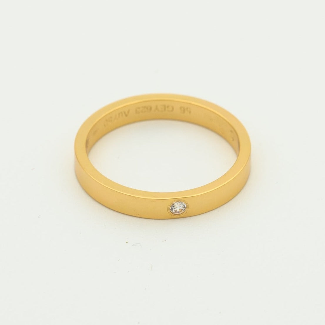 [アンジェラジュエリー]ラブリング 4mm 1ダイヤモンド