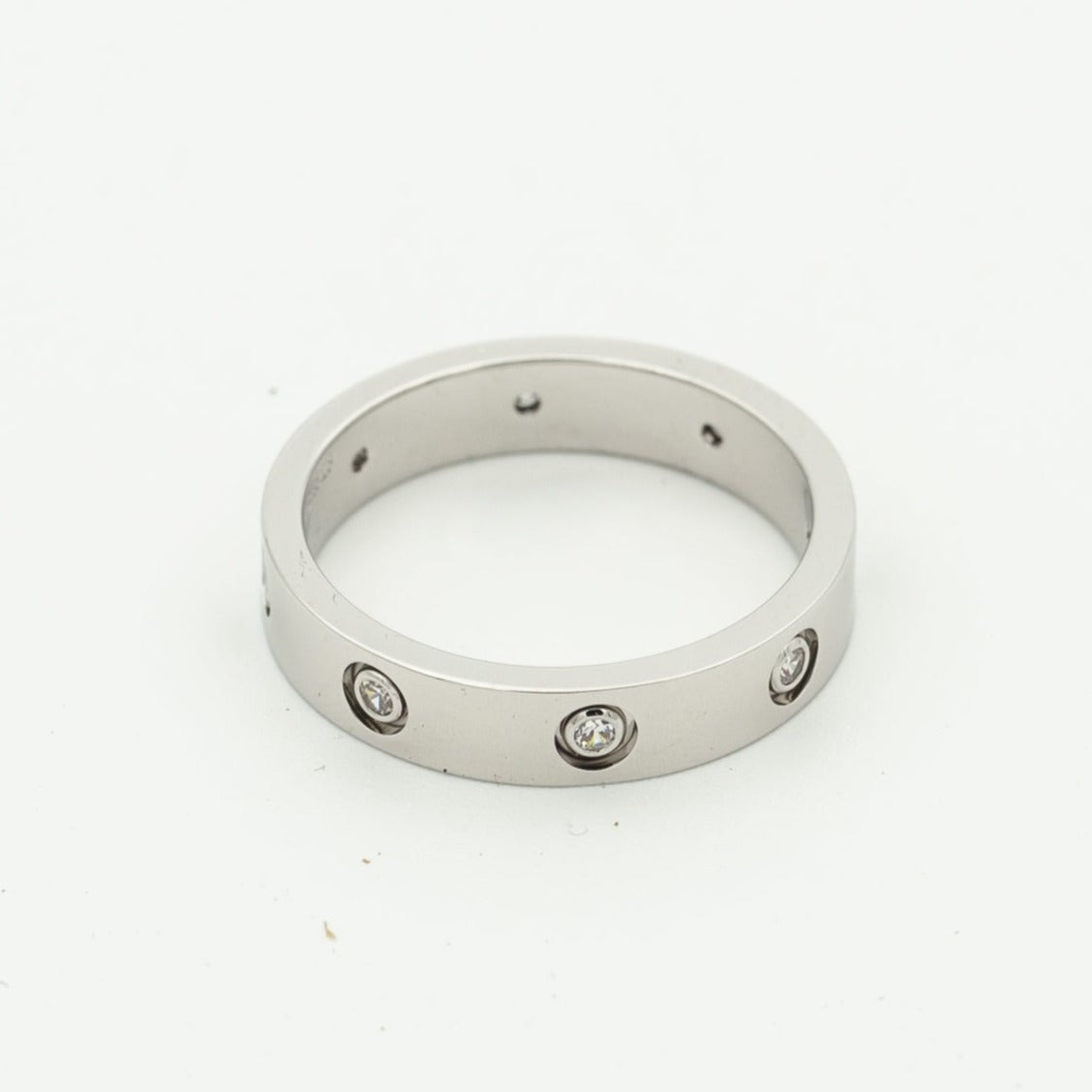 [アンジェラジュエリー]ラブリング 3.6mm 8ダイヤモンド