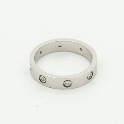 [アンジェラジュエリー]ラブリング 3.6mm 8ダイヤモンド