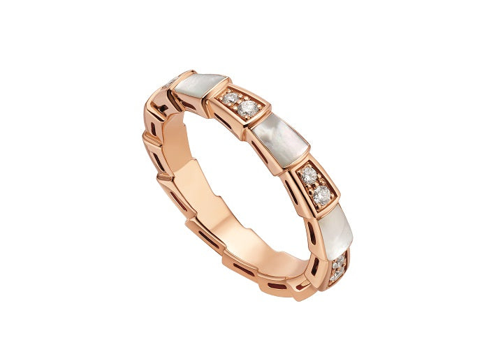 [Angela Schmuck]SERPENTI RING ROTGOLD DIAMANT MOP 3MM