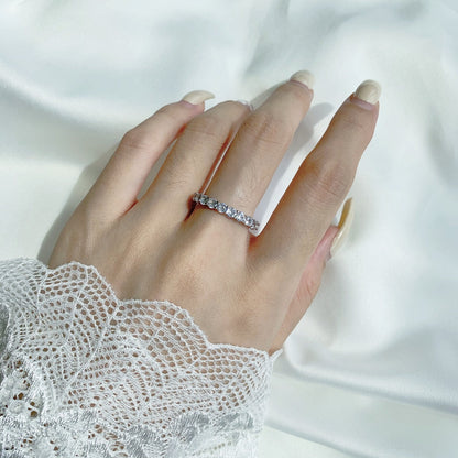 Angela Jewelry]Funkelnder Tennisring im Rundschliff