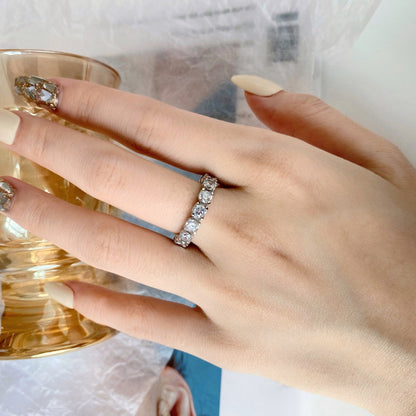 Angela Jewelry]Eternity Tennisring im Rundschliff