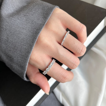 Angela Jewelry]Eternity Tennisring im Rundschliff