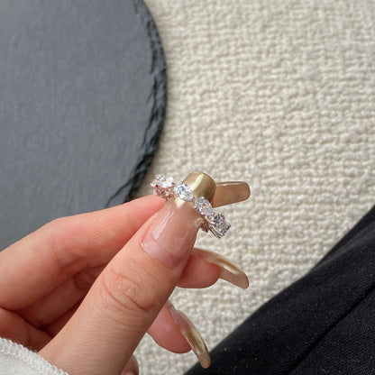 Angela Jewelry]Exquisiter Tennisring im Birnenschliff