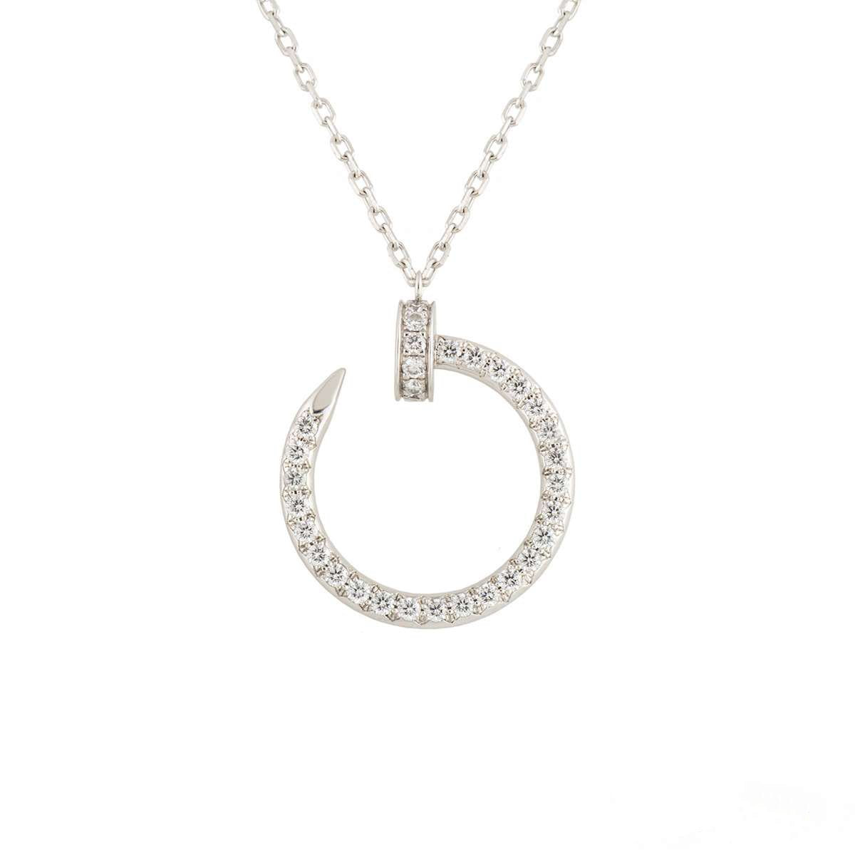 [アンジェラジュエリー]ジュステネックレス シルバー ダイヤモンド
