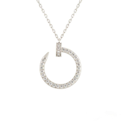 [アンジェラジュエリー]ジュステネックレス シルバー ダイヤモンド