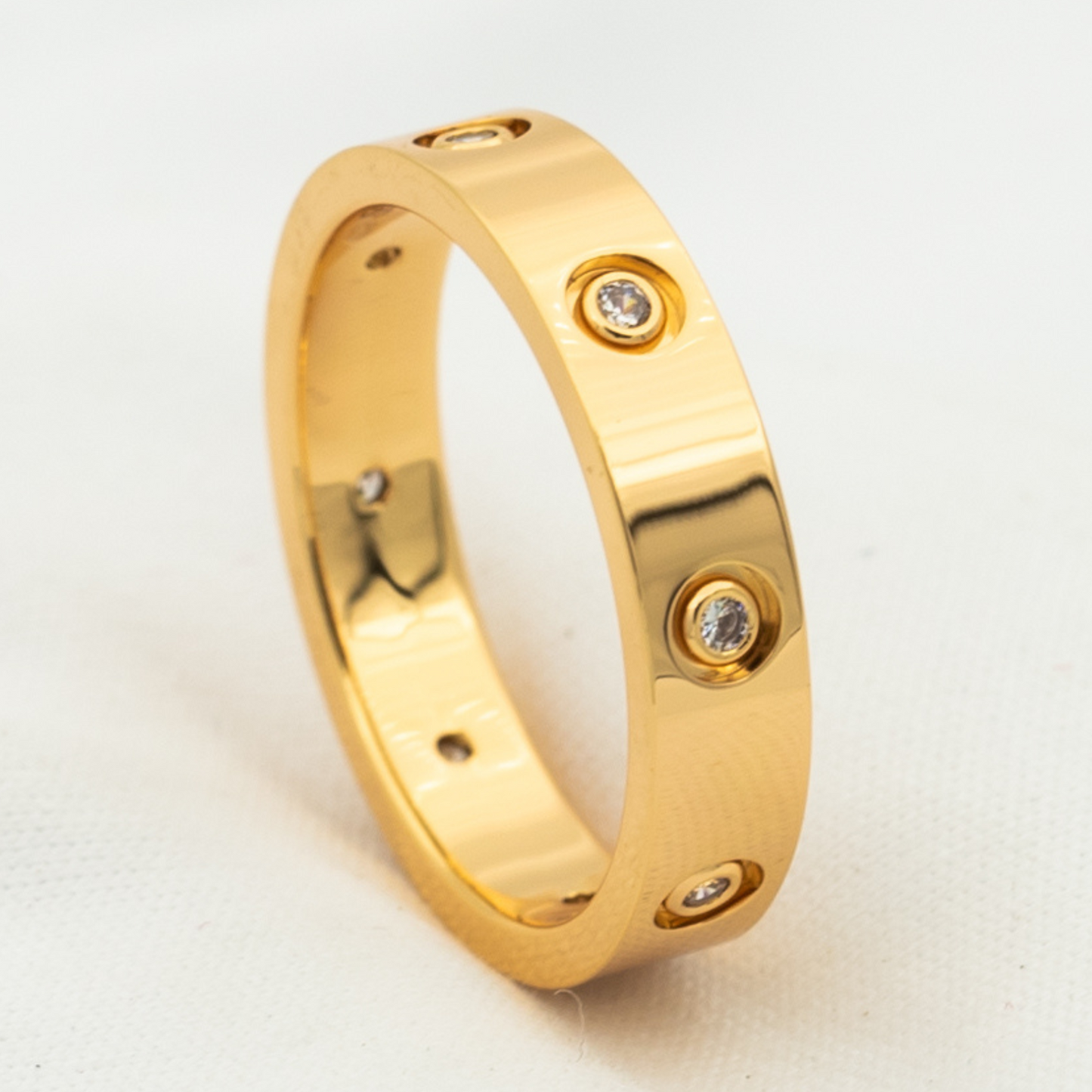 [アンジェラジュエリー]ラブリング 3.6mm 8ダイヤモンド