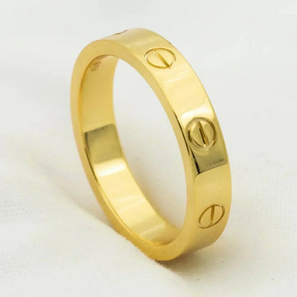 [Angela Schmuck]Liebesring 4mm 1 Diamant Gold