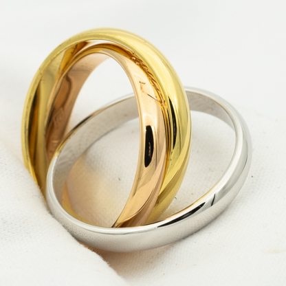 [Angela Schmuck]TRINITY RING GOLD ROSA GOLD SILBER 