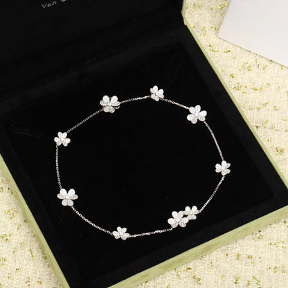 [Angela Schmuck]FRIVOLE SILBER 9 BLUMEN HALSKETTE