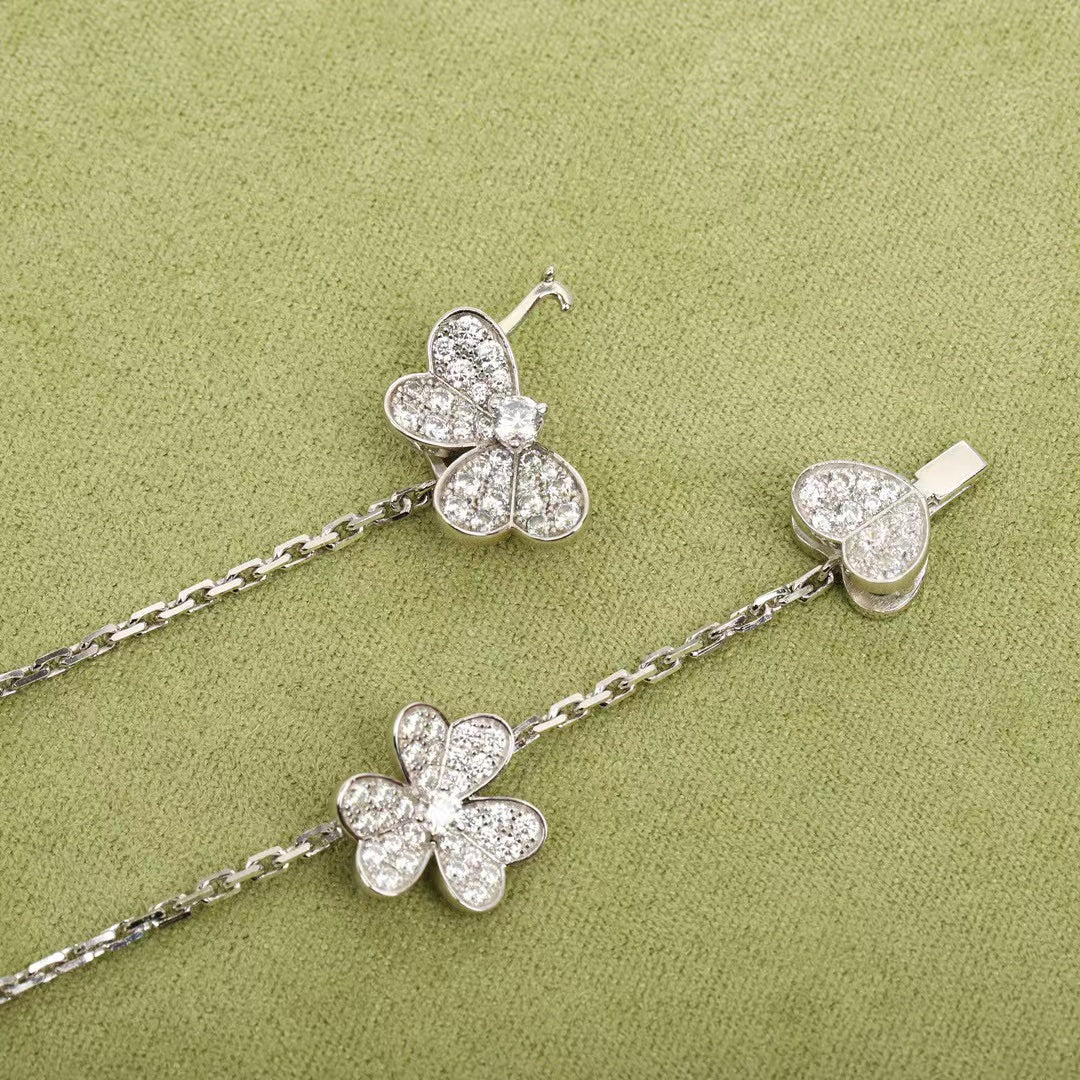 [Angela Schmuck]FRIVOLE SILBER 9 BLUMEN HALSKETTE