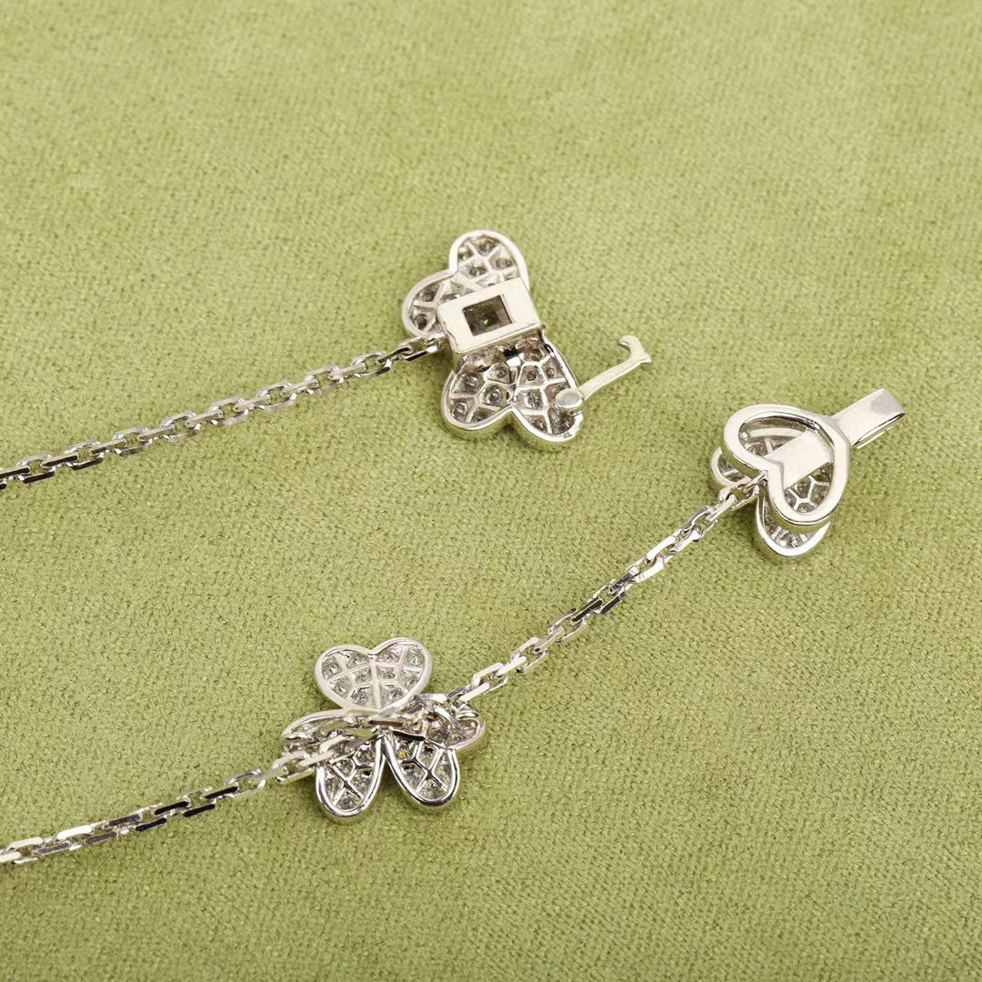 [Angela Schmuck]FRIVOLE SILBER 9 BLUMEN HALSKETTE
