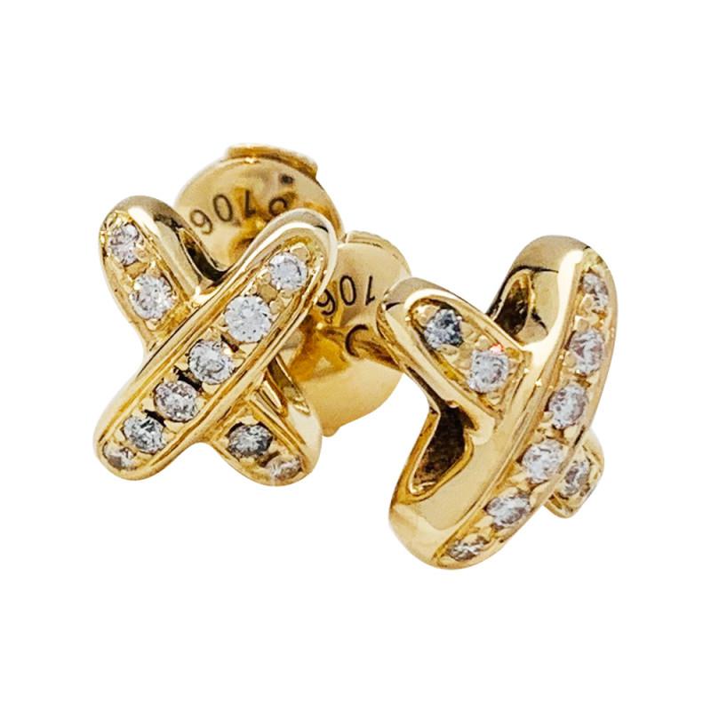 [Angela Jewellery]JEUX DE GOLD DIAMANT-OHRRINGE
