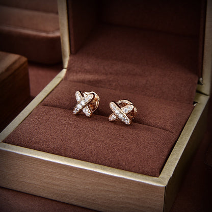 [Angela Jewellery]JEUX DE GOLD DIAMANT-OHRRINGE