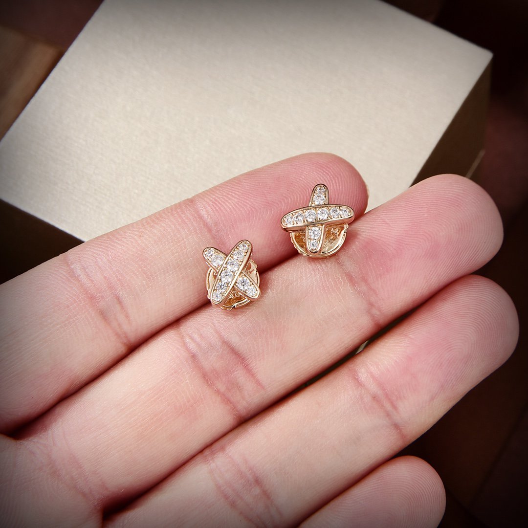 [Angela Jewellery]JEUX DE GOLD DIAMANT-OHRRINGE