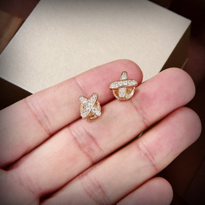 [Angela Jewellery]JEUX DE GOLD DIAMANT-OHRRINGE