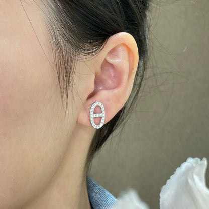 [Angela Schmuck]HM VOLLE DIAMANT-OHRSTECKER MIT SCHWEINENASEN