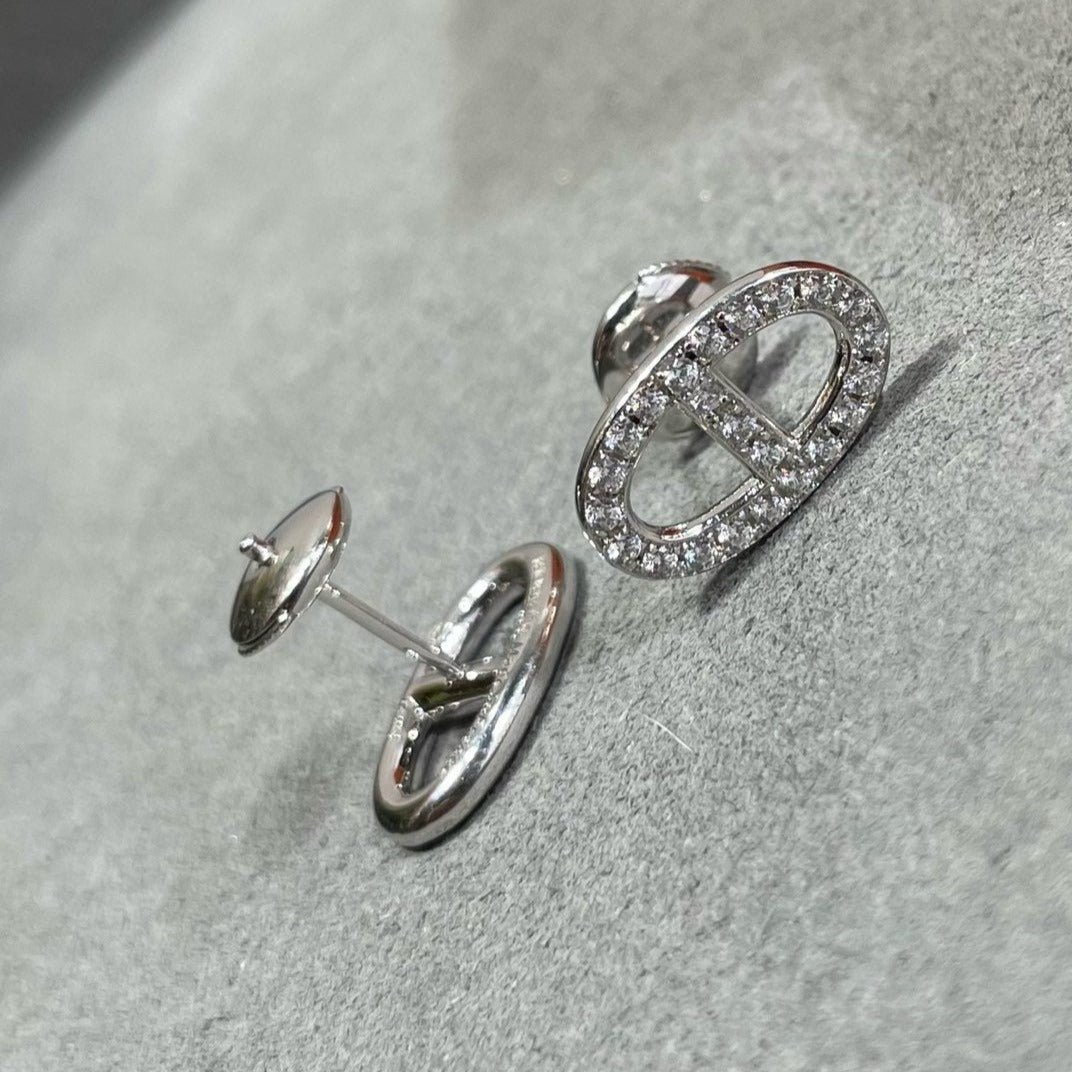 [Angela Schmuck]HM VOLLE DIAMANT-OHRSTECKER MIT SCHWEINENASEN