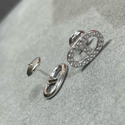 [Angela Schmuck]HM VOLLE DIAMANT-OHRSTECKER MIT SCHWEINENASEN