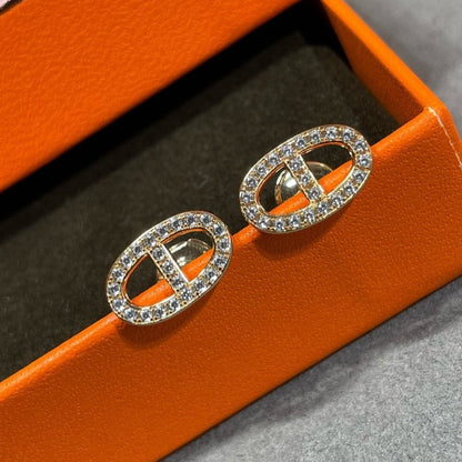 [Angela Schmuck]HM VOLLE DIAMANT-OHRSTECKER MIT SCHWEINENASEN